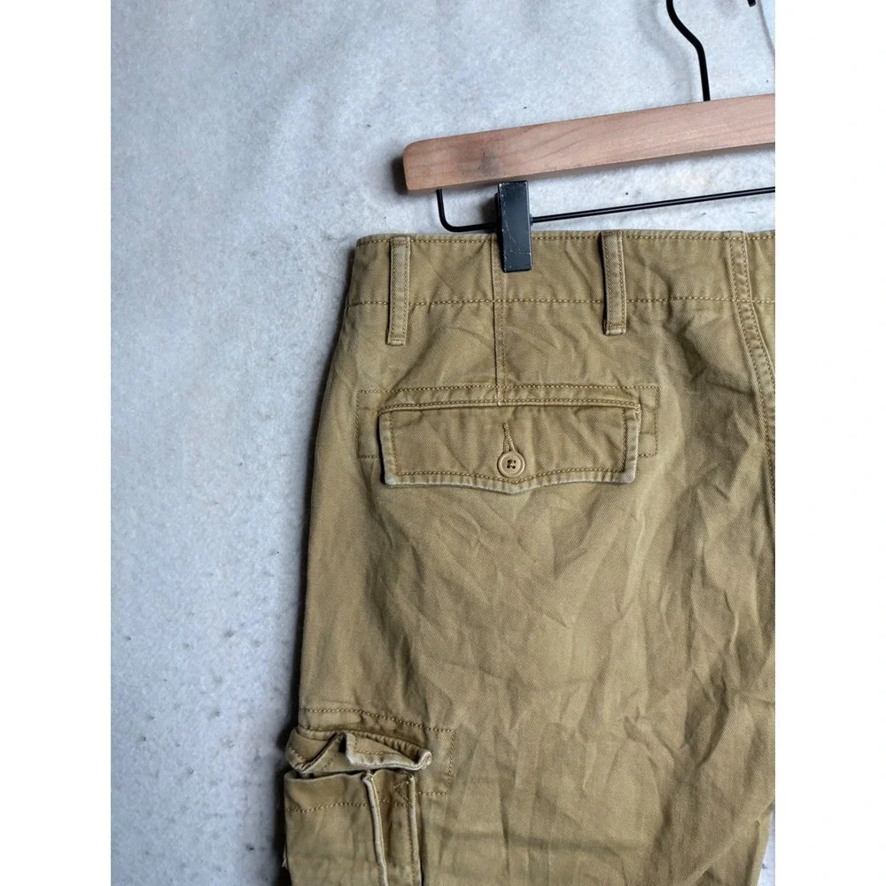 Levis Mens Cargo Pants Tan Khaki Cotton Twill Straight Leg 34x32 12462-0079